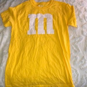 Yellow m&m shirt